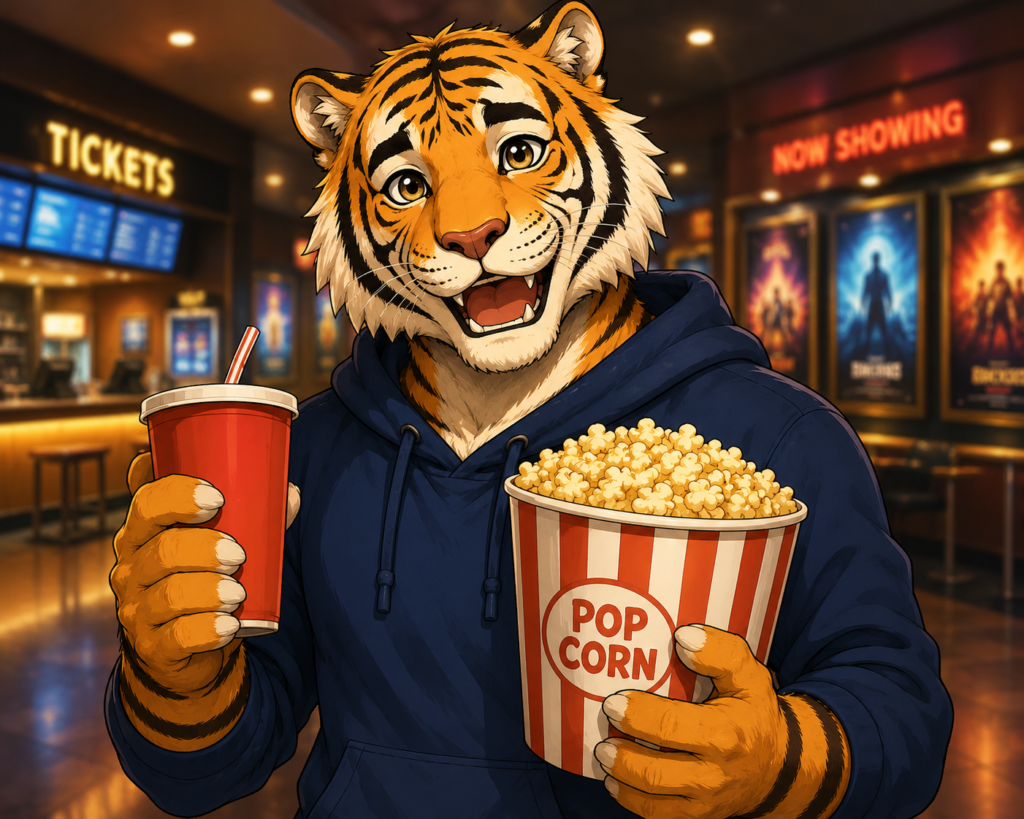 映画デートを楽しみにしているトラパパ