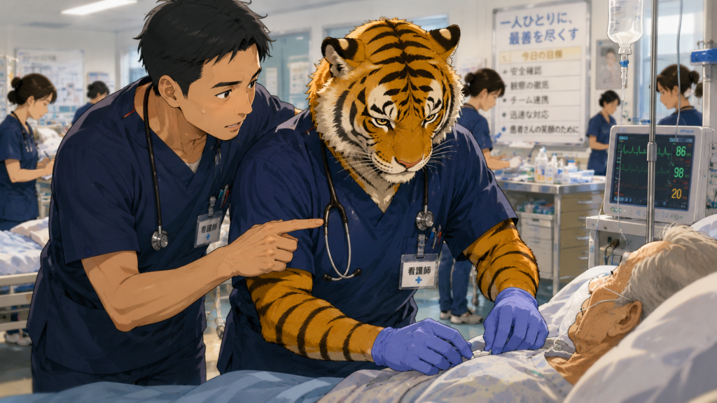 一般病院で経験を積み成長する男性看護師トラパパの転職前キャリア